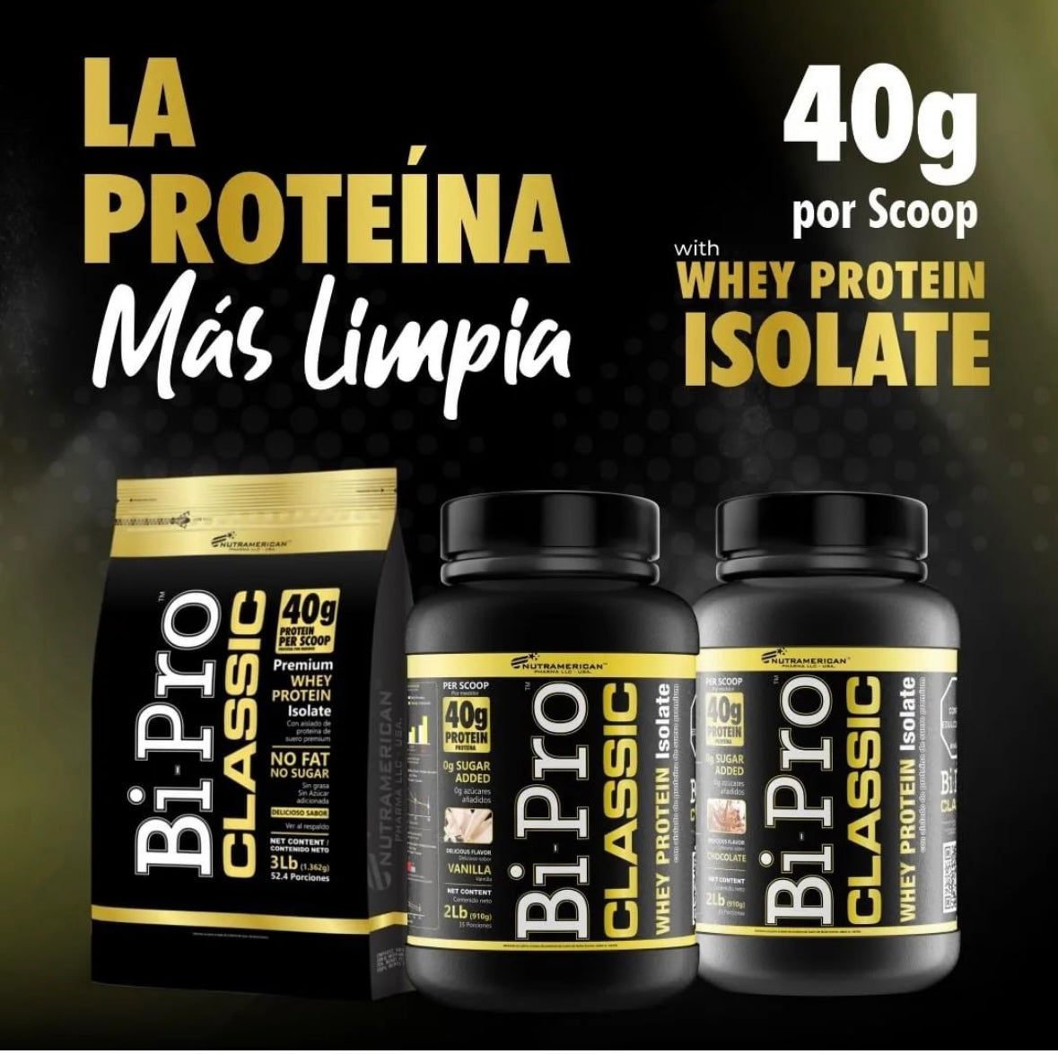 Proteína BiPro Classic 3 LB Cookies And Cream| Suero Aislado para Definición