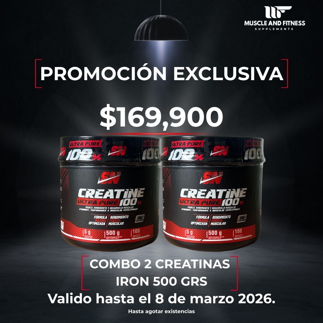 Combo 2 Creatinas Iron 500 g | Fuerza y Rendimiento