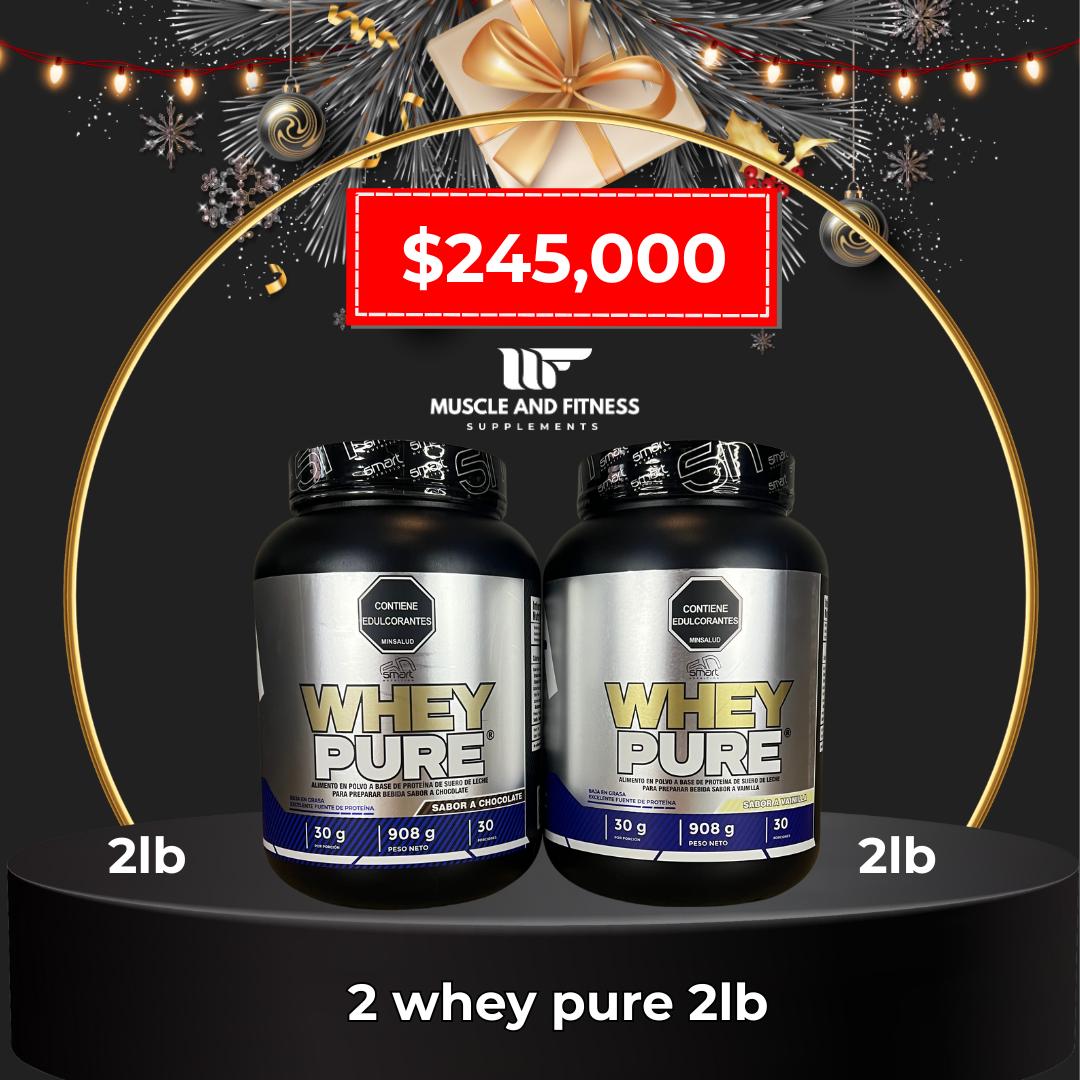Combo 2 Whey Pure 2 lb – Proteína Whey para Masa Muscular