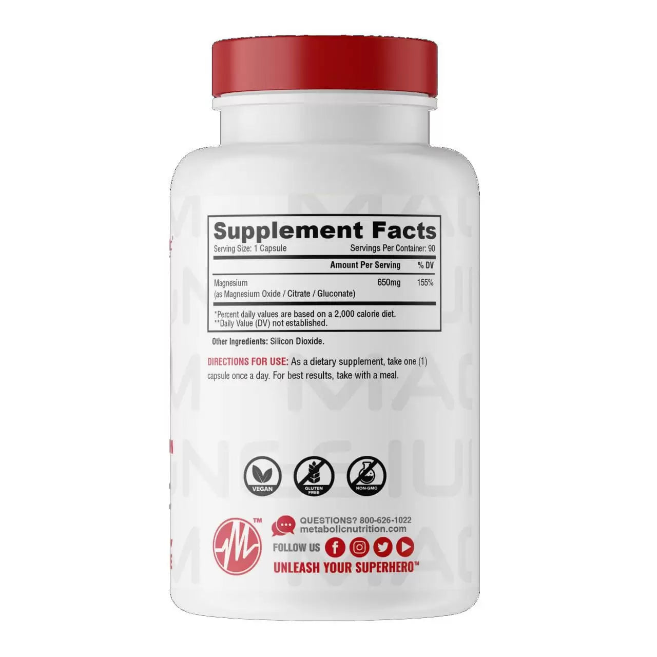 Magnesio METABOLIC NUTRITION