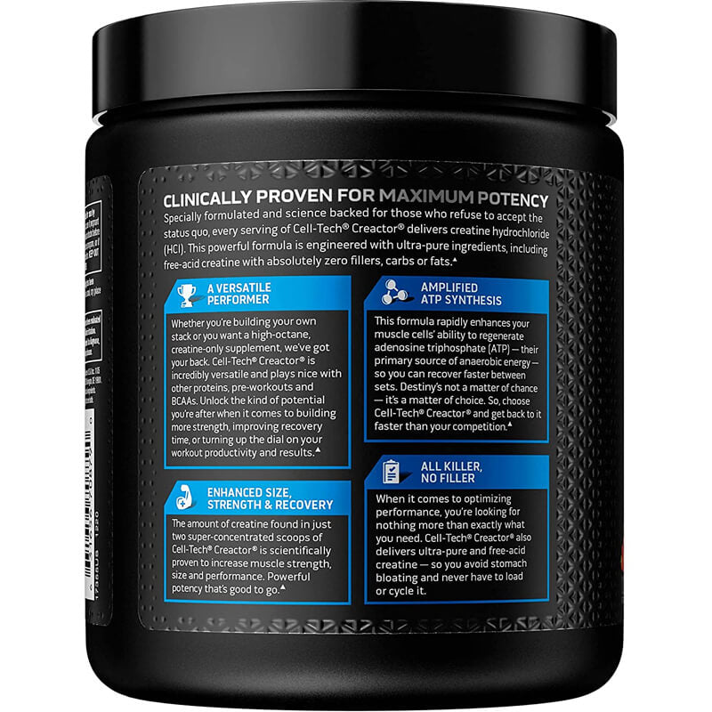 Cell Tech Creatine MuscleTech Creatina HCL + Monohidratada Original