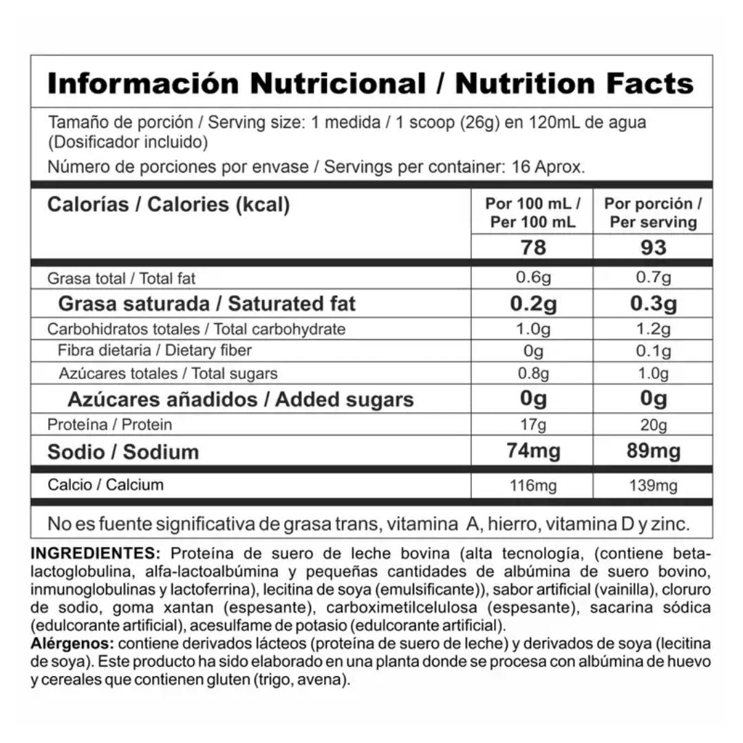 Proteína BiPro Classic 1 LB | Suero Aislado para Definición