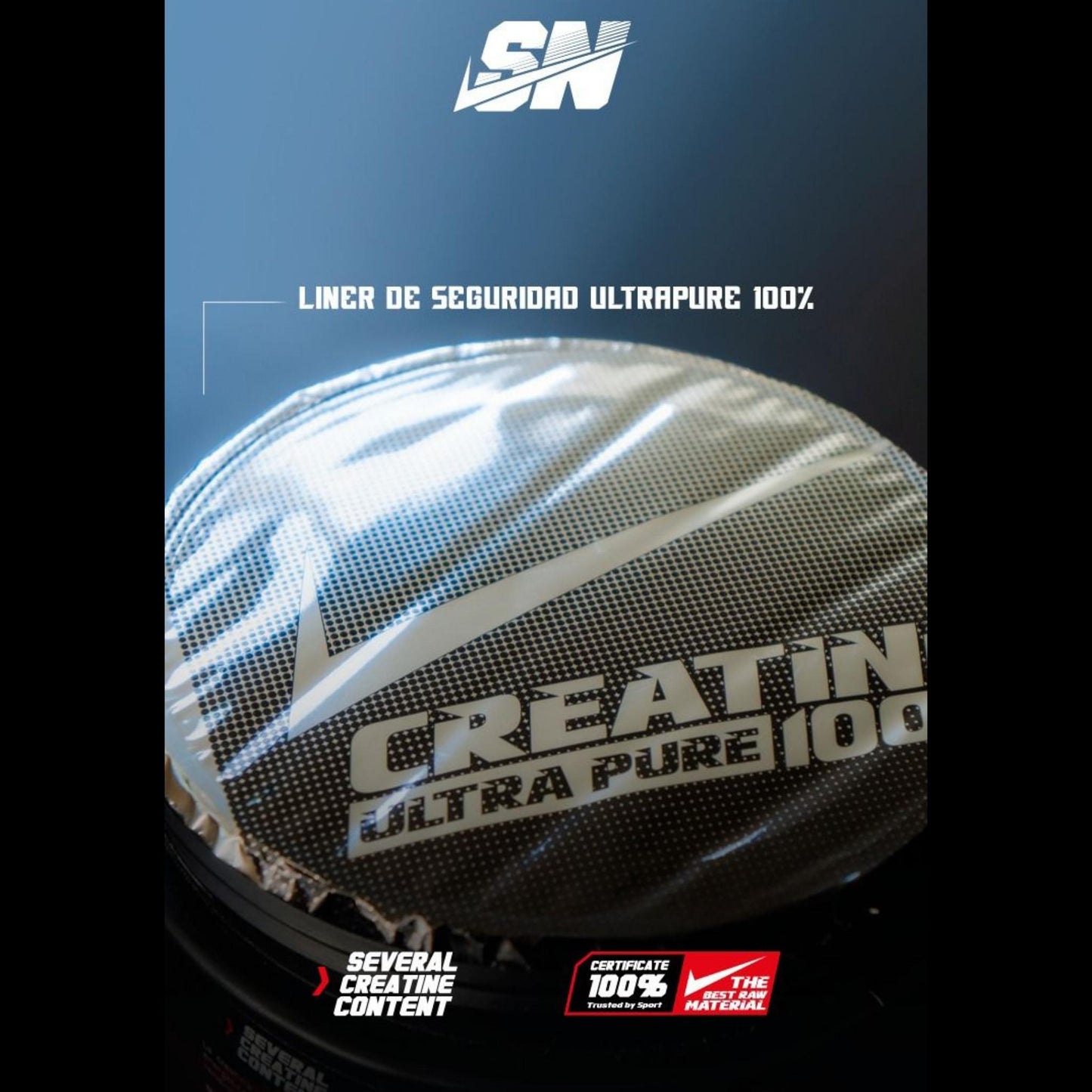 Ultra Pure creatina IRON NUTRITION 500 g - Monohidratada pura para fuerza y rendimiento