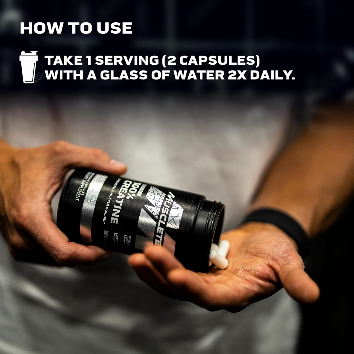 Creatina Platinum Tabletas – MuscleTech (100 cápsulas) CREAPURE