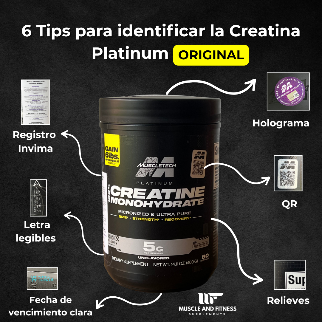Creatina Platinum 100% Creatine 400 g Sabor UVA – MuscleTech