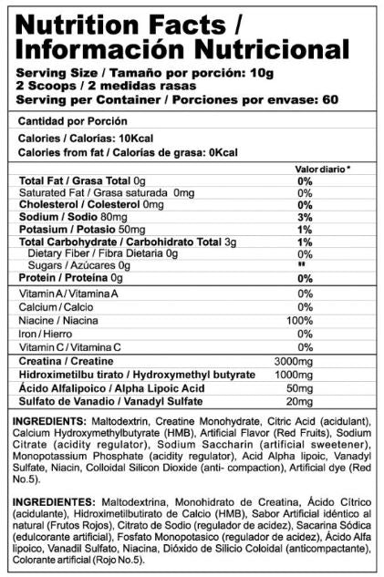 Crea Stack 60 servs Frutos Rojos MEGAPLEX