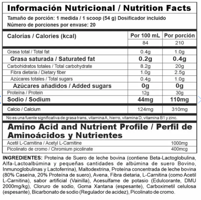 BiPro Ripped 2.4 LB – Proteína para Definición con L-Carnitina y Cromo