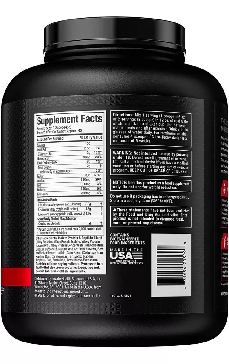 NitroTech Whey Protein MUSCLETECH