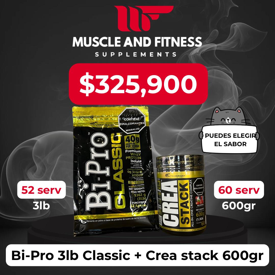 Combo BiPro 3 LB + Crea Stack | Proteína Aislada + Creatina Avanzada ...