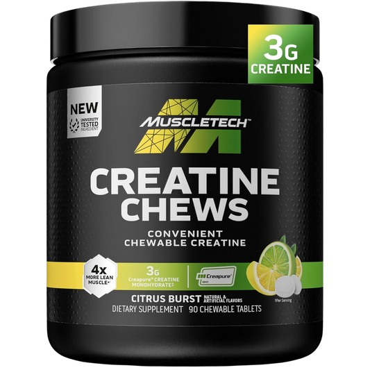 Creatina Chews MuscleTech – 90 Tabletas Masticables