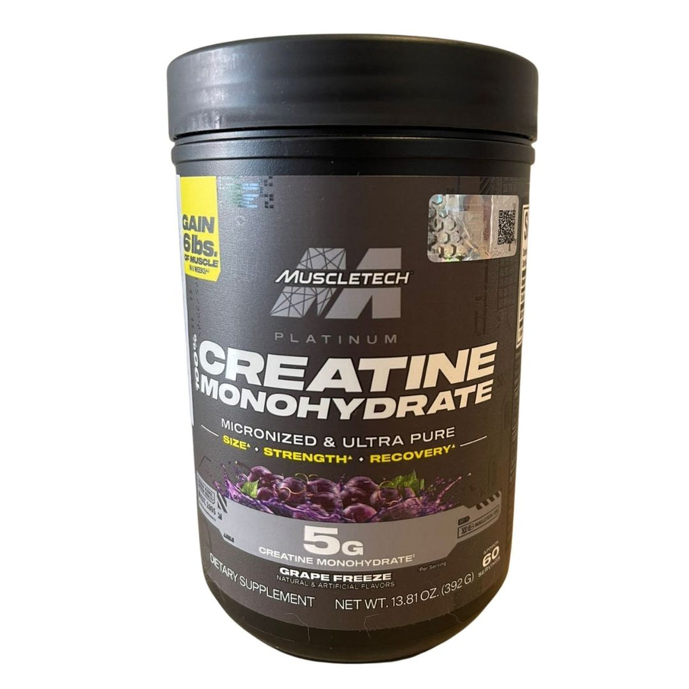 Creatina Platinum 100% Creatine 400 g Grape Freeze | MuscleTech ...