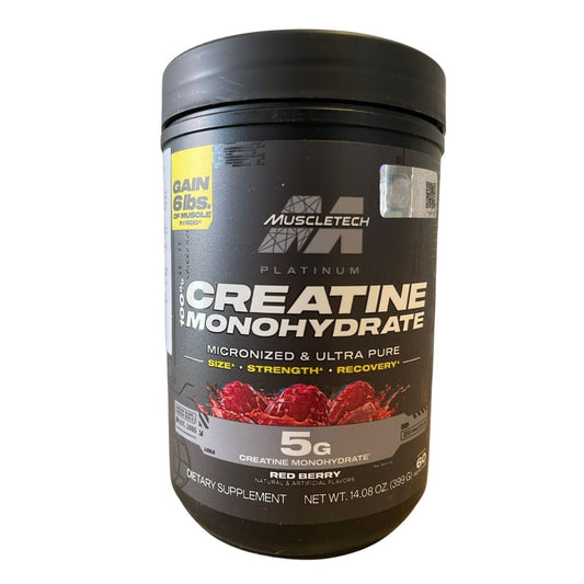Creatina Platinum 100% Creatine 400 g Sabor FRAMBUESA– MuscleTech