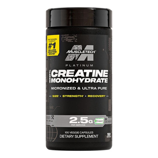 Creatina Platinum Tabletas – MuscleTech (100 cápsulas)  CREAPURE