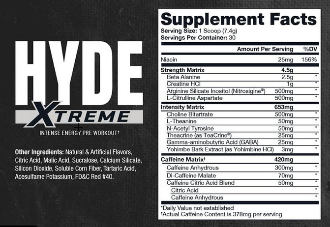 Hyde Extreme PRO SUPPS