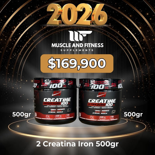 Combo 2 Creatinas Iron 500 g | Fuerza y Rendimiento
