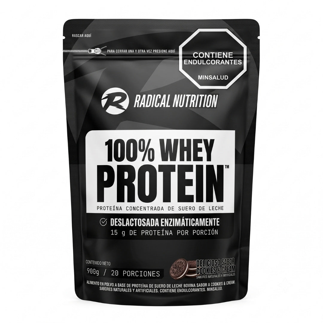 100% Whey Protein - Radical Nutrition | Deslactosada