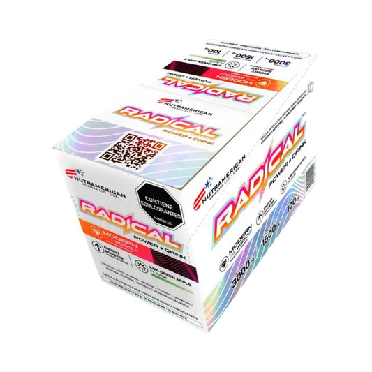 Radical Power Drink Pre Workout Caja x18 | Energía y Rendimiento Sin Azúcar