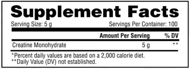 Creatina monohidratada METABOLIC NUTRITION