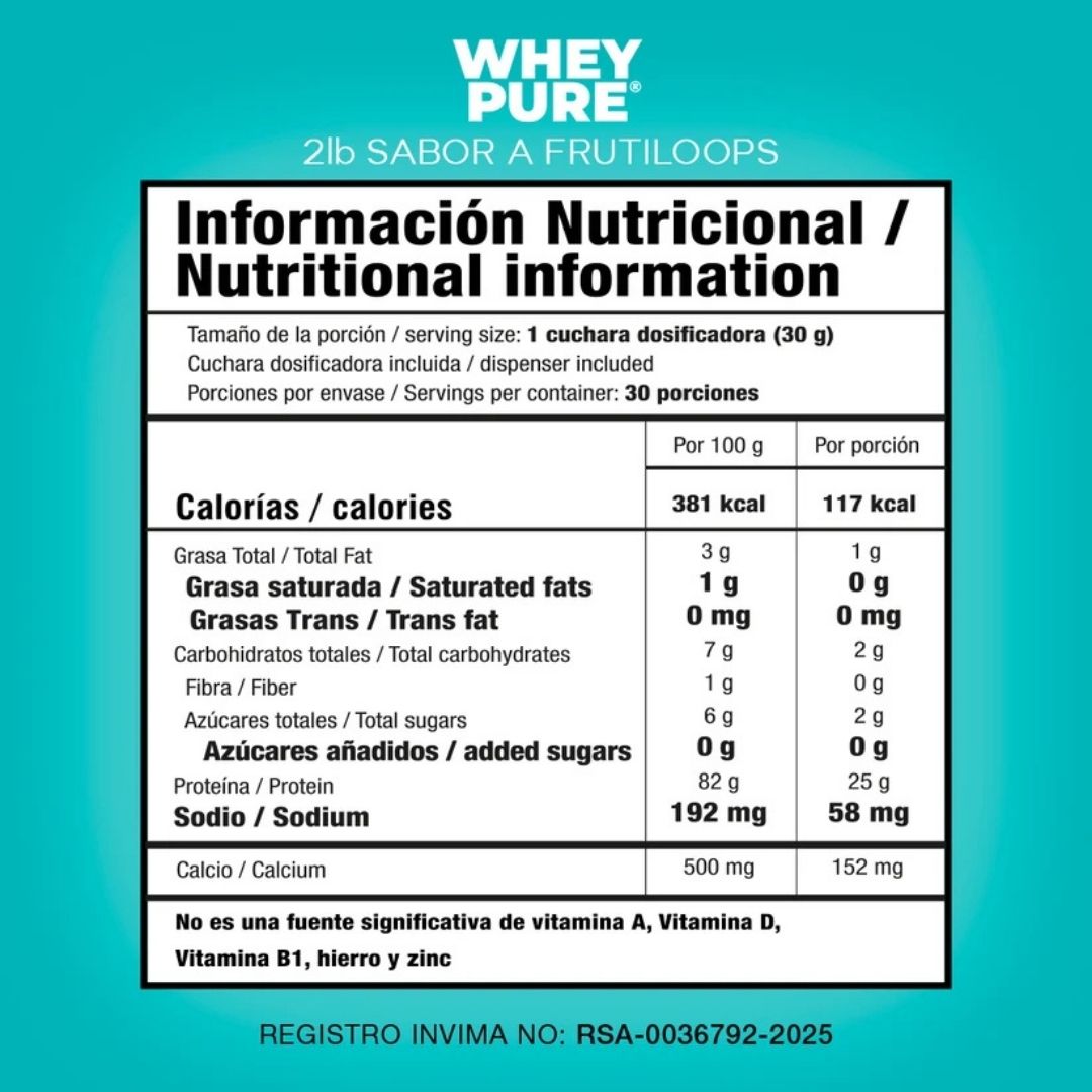Whey Pure Smart Nutrition | Sabor Frutiloops (908g)