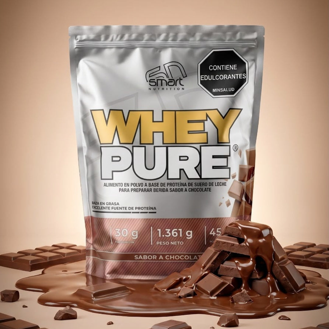 Proteína Whey Pure 3 Lbs - Smart Nutrition | Concentrado Premium sin Azúcar Añadida