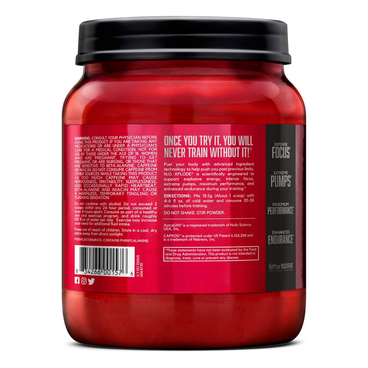 NO-XPLODE Pre-Entrenamiento – 30 y 60 servicios