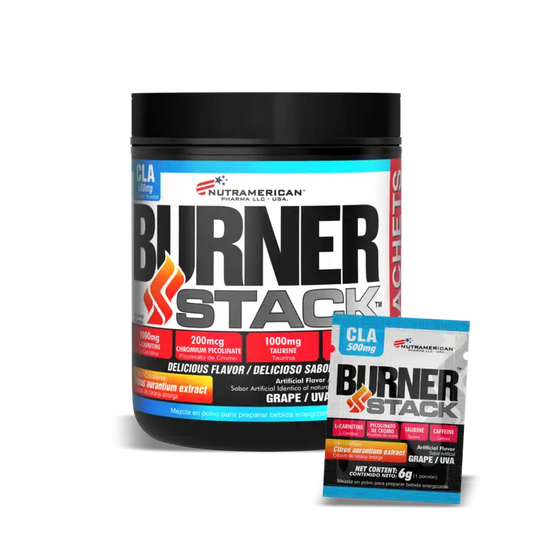 Burner Stack – Pack x50 Sachets | Portabilidad y Dosis Completa
