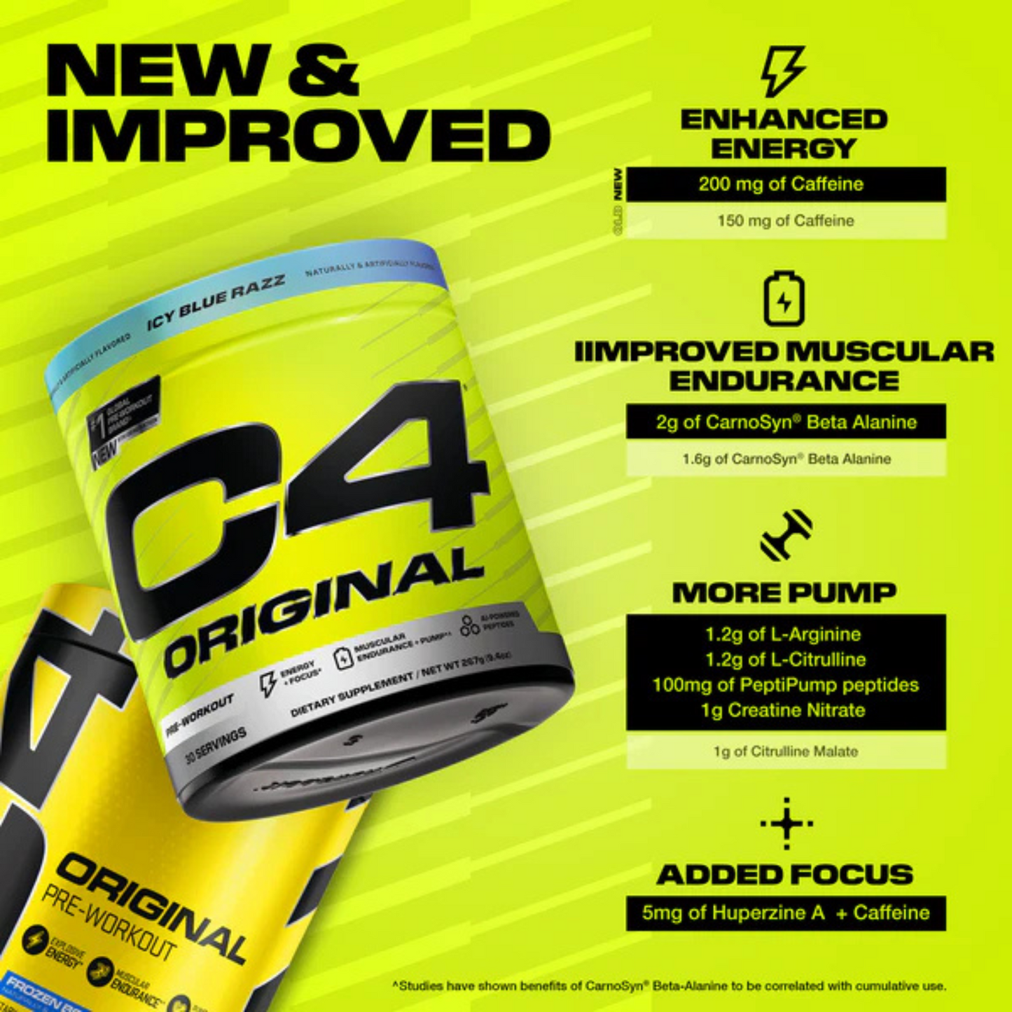 C4 Original Pre-Entreno 30 Serv | Energía y Resistencia