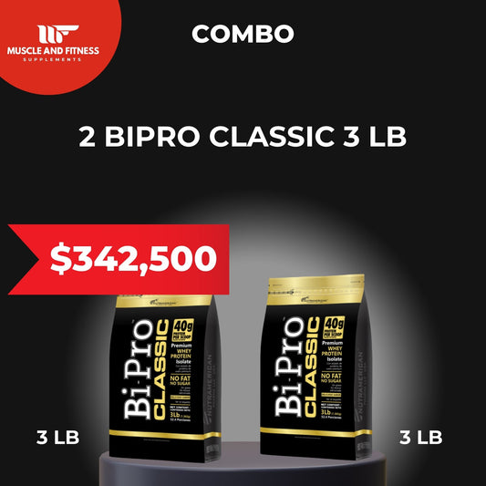 Combo 2 BiPro Classic 3 lb – Proteína de Suero de Alta Pureza