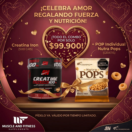 Creatina Iron 500g + Pop Gratis | Amor y Amistad