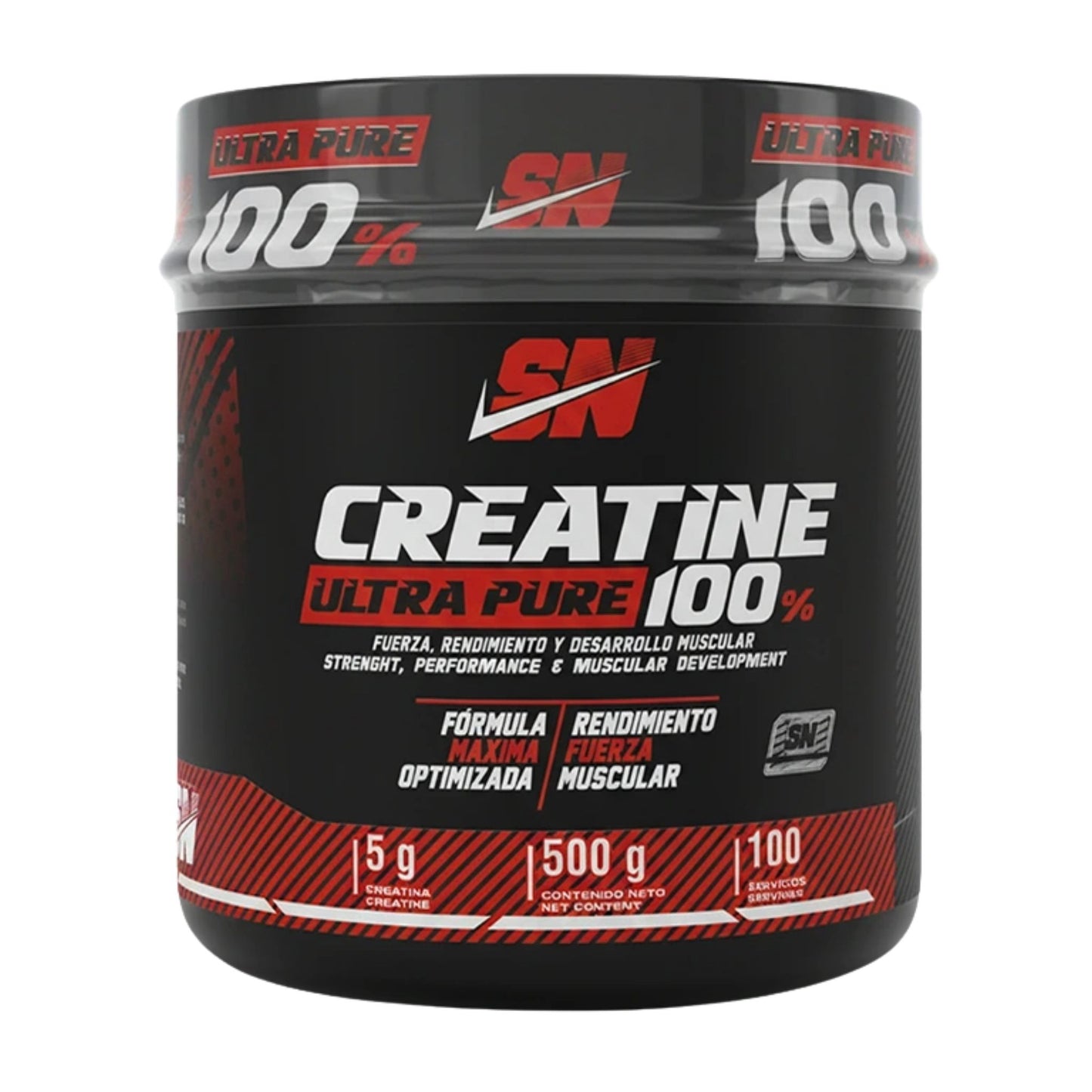 Ultra Pure creatina IRON NUTRITION 500 g - Monohidratada pura para fuerza y rendimiento