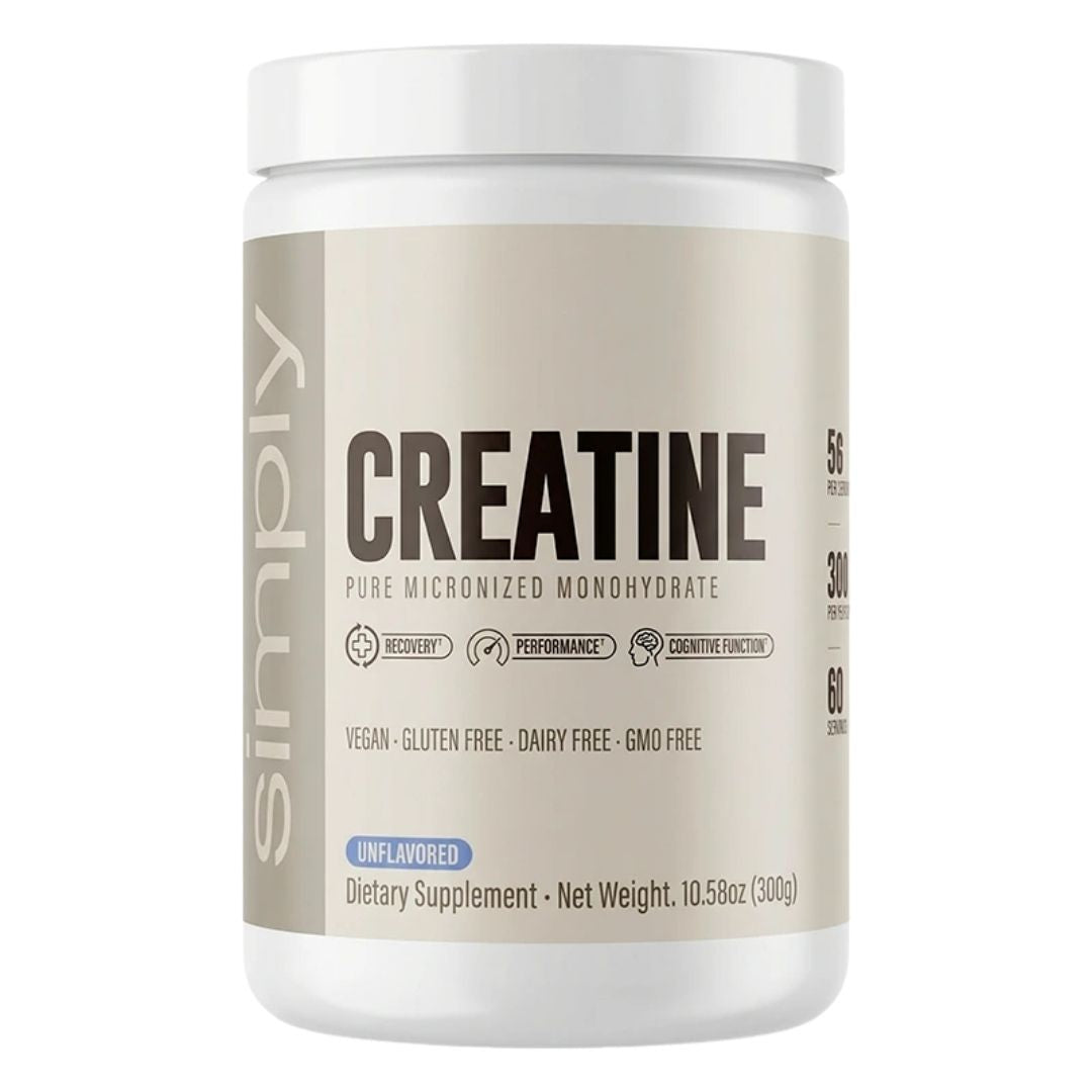 Creatina Simply Vitamins Micronizada 300g | 60 Servicios