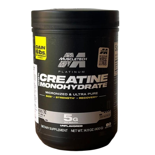Creatina Platinum 100% Creatine 400 g – Monohidratada ultra pura para fuerza y recuperación