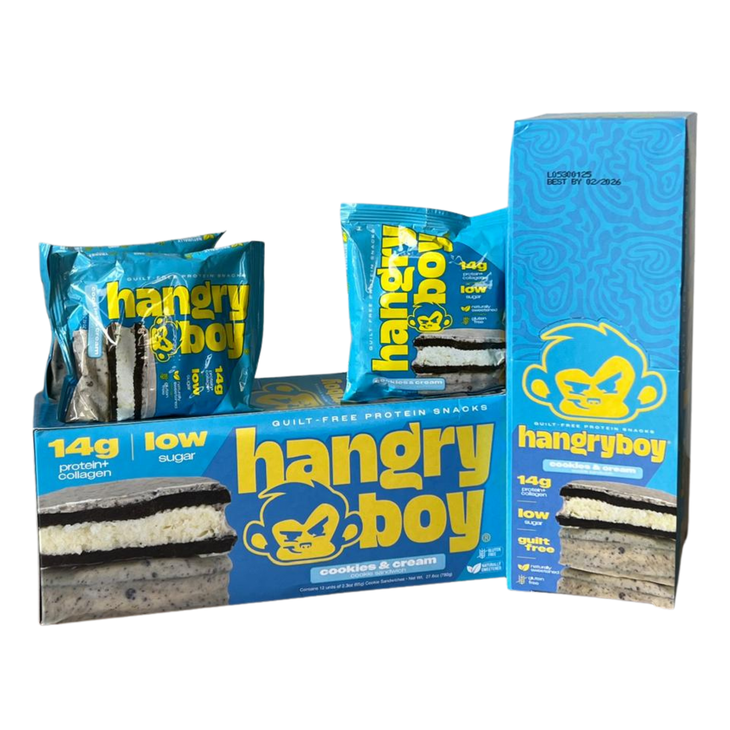 Hangry Boy  – Caja x12 Galletas Proteicas