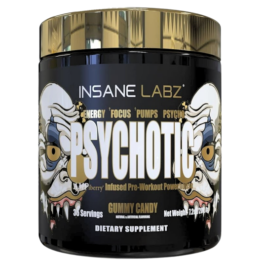 Psychotic Gold Pre Entreno – 325 mg Cafeína | Alta Energía y Bombeo