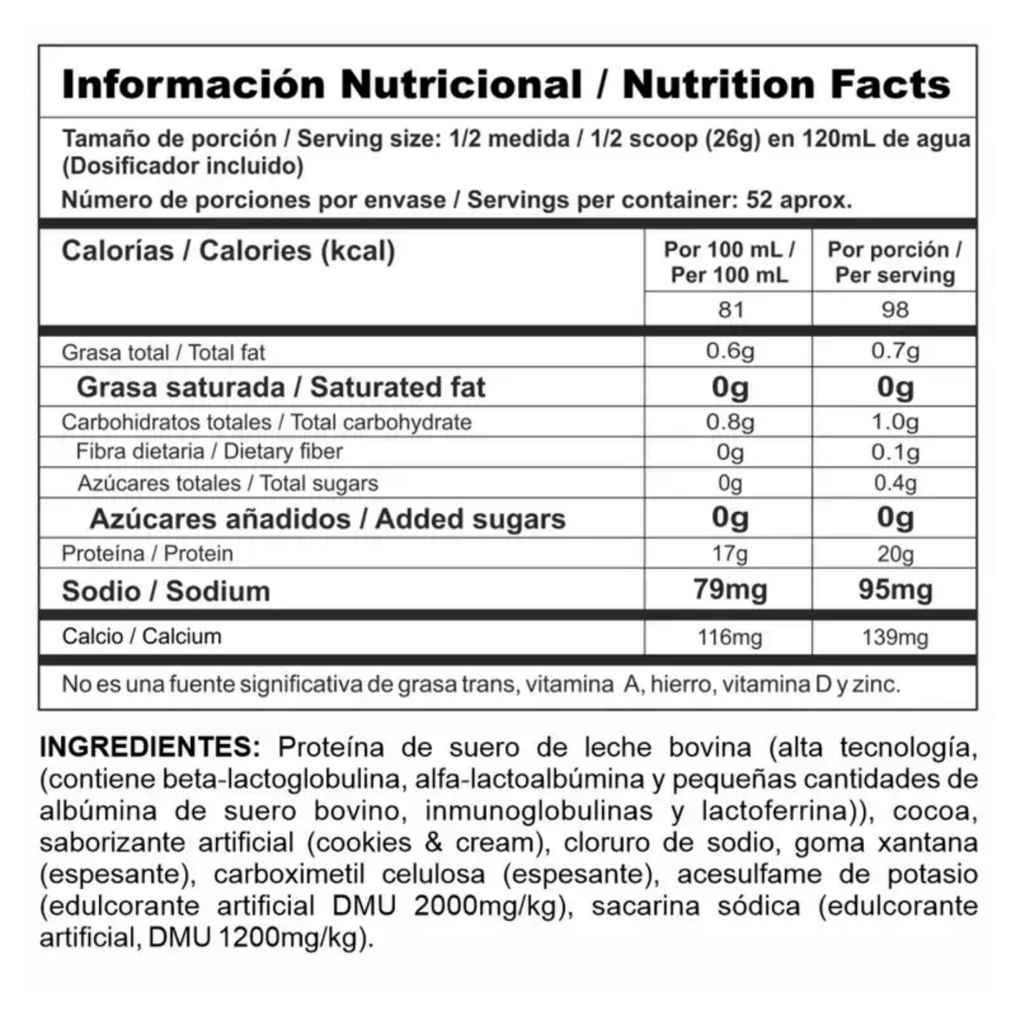 Proteína BiPro Classic 3 LB Cookies And Cream| Suero Aislado para Definición